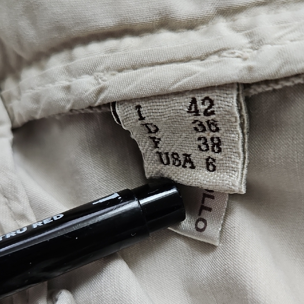 Brunello Cucinelli Women's Beige Tapered Straight Leg Pleated Pants 42 US 6 - Picture 13 of 15